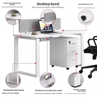 Bureau de travail avec hutch, vente en gros directe usine, pour immeuble de bureaux commercial