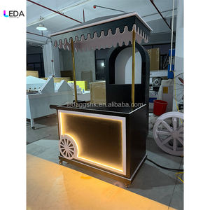 Carrito de Dulces Metálico Personalizado LEDA, Resistente al Agua, para Negocios Móviles de Comida y Charcutería, para Exhibición en el Hogar, Cumpleaños y Otras Ocasiones - Product Image 5