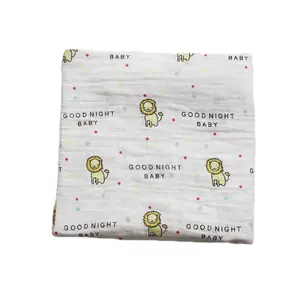Mantas de muselina de algodón de bambú de punto personalizado para dormir supersuaves al por mayor colecho para bebé