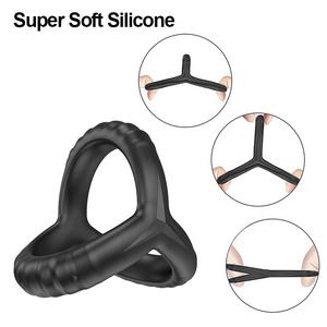 Hot Selling Heren Seksspeeltje Siliconen Man Delay Ejaculatie Cock Ring Penis Ringen - Product Image 6