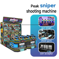 Machine de jeu d'arcade à monnayeur pour l'intérieur, avec support anglais, 4 joueurs, construction en métal/acrylique/plastique
