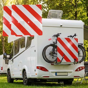 Panneaux d'avertissement réfléchissants en aluminium antirouille personnalisés en gros <span class=keywords><strong>pour</strong></span> les flottes de <span class=keywords><strong>camping</strong></span>-cars, caravanes et remorques européennes - Product Image 1