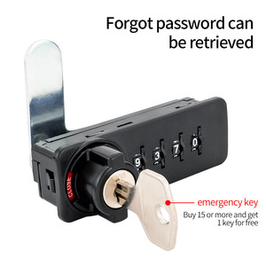 Bán buôn 4 quay số ngăn kéo khóa với tổ hợp phím giả mạo Cấu trúc bền và đánh bóng kết thúc mật khẩu mở khóa cách - Product Image 3