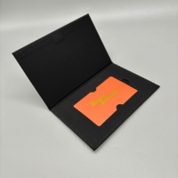 Boîte de présentation de cartes de visite/VIP/crédit personnalisées avec logo, emballage en carton, impression en relief, pour exposition