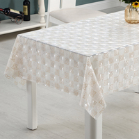 Nappe de table en EVA imprimée motif floral RNPT, style classique, imperméable et résistante à l'huile, protection pour table à manger