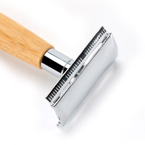 Abeis Biodegradable Single Blade Face Bamboo Safety <strong>Razor</strong> Wooden Handle <strong>Double</strong> <strong>Edge</strong> <strong>Razors</strong> Men Shaver - Product Image 4