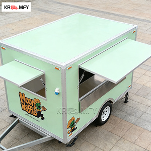 Camion de crème glacée mobile, remorque alimentaire pour hamburgers, entièrement équipée, multifonctionnelle, remorquable, pour bonbons en extérieur - Product Image 6