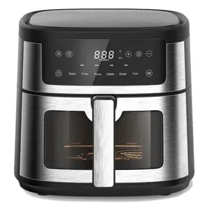 6L kompak terlihat jendela memasak LCD layar sentuh untuk cepat Mudah makanan terlalu panas perlindungan Smart Air Fryer Oven