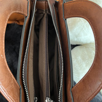 Sacs à main de fabricants directs, Sac à bandoulière et sac porté croisé en cuir PU et polyester, style rétro national Tournesol, sac pour maman, avec fermeture éclair, tendance