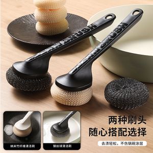 Xinzao Stainless Steel Cleaning Ball With Handle Multi Functional Kitchen <b>Scrub</b> <b>Brush</b> For Pots Sink And Stove - Product Image 4