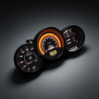 12.3" IPS LCD Digital Cluster Dashboard Vintage Porsche Cayman (987) 2005-2012 Speedometer Panel Instrumen Pintar Pemutar Linux