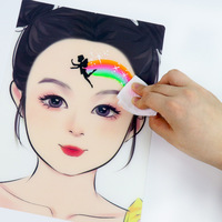 GP Private logo Réutilisable Face Painting Practice Mode Face Paint Template Face Paint Practice Board For Body Painting