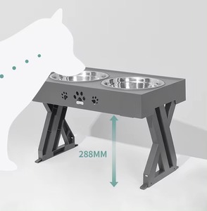 Tigelas Elevadas para Cães em Aço Inoxidável Ecológicas ZMaker com Alimentador Lento, 5 Alturas Ajustáveis - Product Image 4