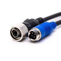 Mini-DIN-Stecker Elektrischer Verbinder 6-polig zu GX12 4-polig Verbinder Luftfahrt GX12 2 3 4 5 6-polig Rundsteckverbinder