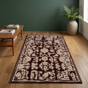 Traditional Floral Area <b>Rug</b> Rectangle Wool Acrylic Hand Tufted Medium Pile <b>Non</b> <b>Slip</b> Latex Backing Living Room Use - Product Image 4