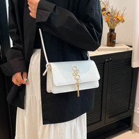 Sacs à main tendance pour femmes en cuir PU de luxe, design carré avec lettres, nouvelle collection 2025, vente en gros