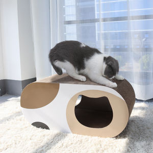 บ้านกระดาษแข็งสำหรับแมวแบบขายส่ง ทนทาน รีไซเคิลได้ สำหรับเล่นและเป็นของใช้สำหรับสัตว์เลี้ยง - Product Image 4