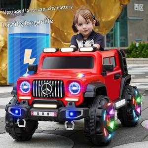 Voiture tout-terrain électrique biplace télécommandée à quatre roues en plastique pour enfants et adultes, avec amortisseurs - Product Image 3