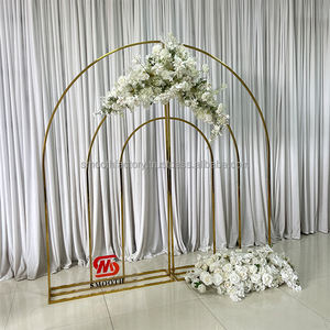 Arco de Metal LEDA para Decoración de Bodas al Aire Libre, Soporte para Telón de Fondo, Camino de Flores, Decoración con Cortina de Cuentas para Bodas - Product Image 4
