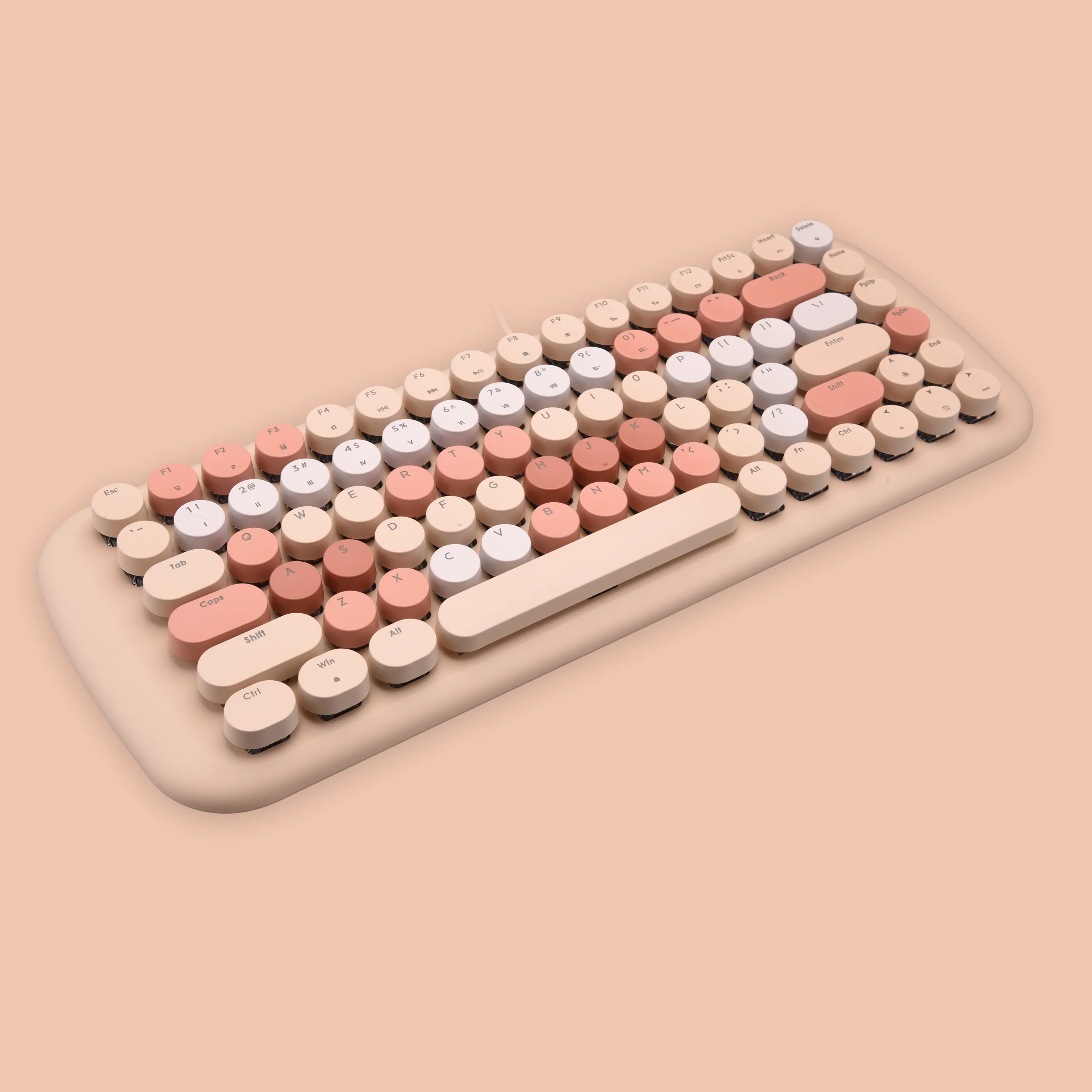 Keyboard Pink Mouse Abs Materialoil Painting Letter Printing Mechanical Keyboard