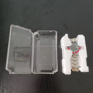 Boîte à montres en acrylique transparent en gros avec insert en mousse de protection, directement de l'usine. Boîte à montres en acrylique transparent avec doublure en mousse - Product Image 5