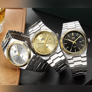 <span class=keywords><strong>Montre</strong></span> Homme IIK 1385 de Marque Tendance, Analogique à Quartz, Bracelet en Acier Allié, Aiguilles Lumineuses, Date Automatique, Étanche – Soldes Exceptionnelles - Product Image 4