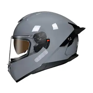 "Helm sepeda motor grosir khusus dengan lensa ganda dan helm penuh untuk pria dan wanita helm skuter listrik"