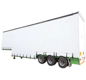 รถพ่วงกึ่งพ่วงแบบมีผ้าม่านคลุม 3 เพลา ขนาด 40 ฟุต แบบคอห่าน สำหรับบรรทุกสินค้า ขาย - Product Image 6