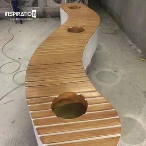 ม้านั่งไฟเบอร์กลาสคุณภาพนำเข้า PatioBBQSeats กระถางต้นไม้ขนาดใหญ่  ม้านั่งไฟเบอร์กลาส FRP ส่งออกไปยังโรงเรียนและสวน - Product Image 4