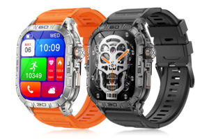 Reloj inteligente 2025 K63 para hombre, pantalla AMOLED de 1,96 \ ", Monitor de ritmo cardíaco, llamada BT, batería de 380mAh, IP68, resistente al agua, deportes, Fitness K63 - Product Image 2