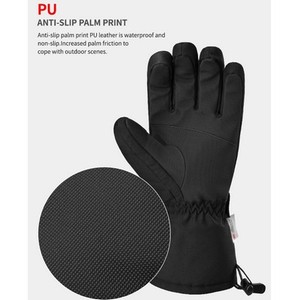 Gants de ski personnalisés avec logo, écran tactile, doublure en velours pour plus de chaleur et imperméables - Product Image 6