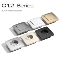 Série Q norme ue 250V 16A prise murale allemande prise de terre pour panneau PC Schuko avec compatibilité réseau nominale 10A