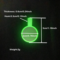 Targhetta Identificativa per Cani Impermeabile in Silicone Oksilicone, Forma Circolare Mini 2cm, Colori Luminosi, per Piccoli Animali