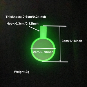 Oksilicone không thấm nước Tên cá nhân Dog ID <span class=keywords><strong>tag</strong></span> double side 2cm vòng tròn nhỏ hình dạng màu sắc sáng động vật nhỏ Silicone <span class=keywords><strong>Pet</strong></span> <span class=keywords><strong>tag</strong></span> - Product Image 3