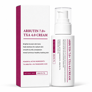 Crème éclaircissante pour le visage à l'alpha-arbutine 7% et à l'<span class=keywords><strong>acide</strong></span> tranexamique 4% - Marque privée - Correcteur de taches brunes - Hydratant éclaircissant - Soin de la peau - Product Image 2