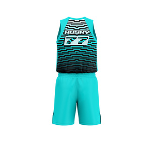 Uniforme de basket-ball de qualité supérieure 100% polyester, maillot et short personnalisés par sublimation, taille plus, séchage rapide et respirant - Product Image 3