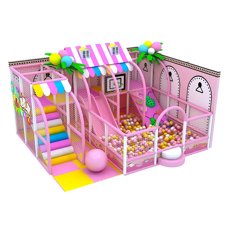 Snoep Thema Indoor Soft Play, Kindersportspeeltuin Indoor Speelcentrum Kleine Binnenspeeltoestellen Voor Kinderen