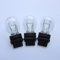 Ampoules automobiles de remplacement fiables et de qualité supérieure, type 3157, culot en coin, 12V, pour feux de freinage, clignotants et feux arrière, P27/7W