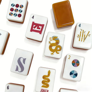 مجموعة بلاط ماجونغ للمبتدئين بألوان باستيل للسفر في صندوق فاخر - بيع بالجملة من المصنع - Product Image 5