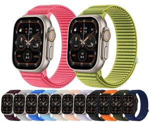 Dây đeo đồng hồ thể thao bằng thép không gỉ, thiết kế thanh lịch, chất liệu nylon, dành cho Apple Watch Series 11 10 9 8 7 6 5SE 44mm 49mm - Product Image 1