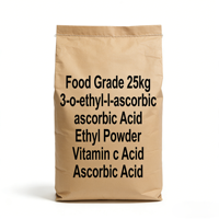 Qualité alimentaire 25kg Acide 3-o-éthyl-l-ascorbique Poudre d'éthyle Vitamine acide c Acide ascorbique Prix