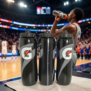 ขวดน้ำจักรยานแบบเก็บอุณหภูมิขนาด 32 ออนซ์ ขวดบีบกีฬา <span class=keywords><strong>Gatorade</strong></span> สำหรับวิ่ง ฟุตบอล ทำจากวัสดุ PE ความจุ 1 ลิตร - Product Image 4