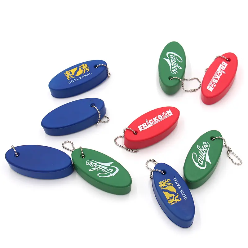 Porte-clés flottant promotionnel de forme ronde avec logo porte-clés en mousse EVA flottante avec logo personnalisé porte-clés flottant en mousse EVA imprimé