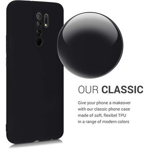 Funda protectora delgada de TPU para Redmi 9, cubierta suave mate negra mate para teléfono - Product Image 4