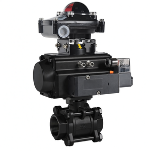 วาล์วควบคุมลมแบบลูกบอล COVNA 2 ทาง 3 ชิ้น 1000 WOG ทำจากสแตนเลส 304 พร้อมสวิตช์จำกัด - Product Image 1