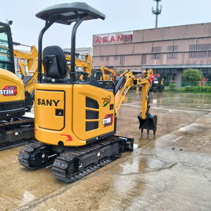 95% nuevo 1ton mini China original Sany SY18U excavadora usada de segunda mano excavadora agrícola en buenas condiciones - Product Image 2