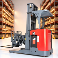 Chariot élévateur électrique 3M 1,5t 2t 3300lbs, transpalette autoportant à portique, transpalette autochargeur à batterie pour la manutention de matériaux en entrepôt CE