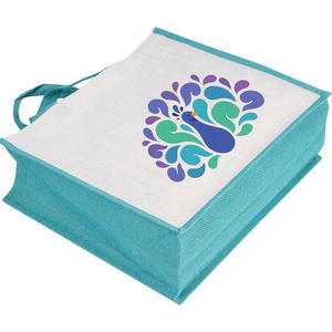 Sac fourre-tout écologique en jute avec impression de logo, fabriqué au Bengale occidental en Inde, prix abordable - Product Image 6