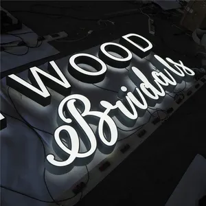 Customized Advertising 3D LOGO Business Illuminated Sign Backlit Metal Signage Outdoor Shop Led Channel Letter Sign