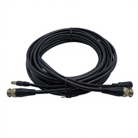 Cable Coaxial RG59 de 10m/15m/30m para CCTV con Conectores BNC DC, Revestimiento de PVC y Conductor de Cobre Libre de Oxígeno
